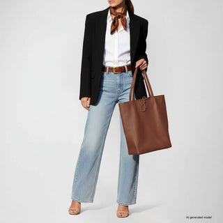 Italian Full-Grain Leather Tote Bag | Firenze - Glamourous Grace