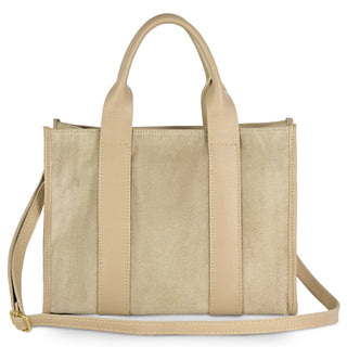 Italian Genuine Suede Tote Bag | Brianza - Glamourous Grace