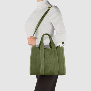 Italian Genuine Suede Tote Bag | Brianza - Glamourous Grace