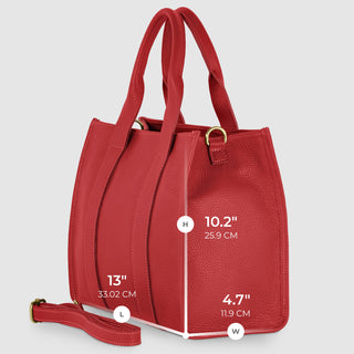Italian Full-Grain Leather Tote Bag | Monza - Glamourous Grace