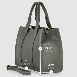 Italian Full-Grain Leather Tote Bag | Monza - Glamourous Grace