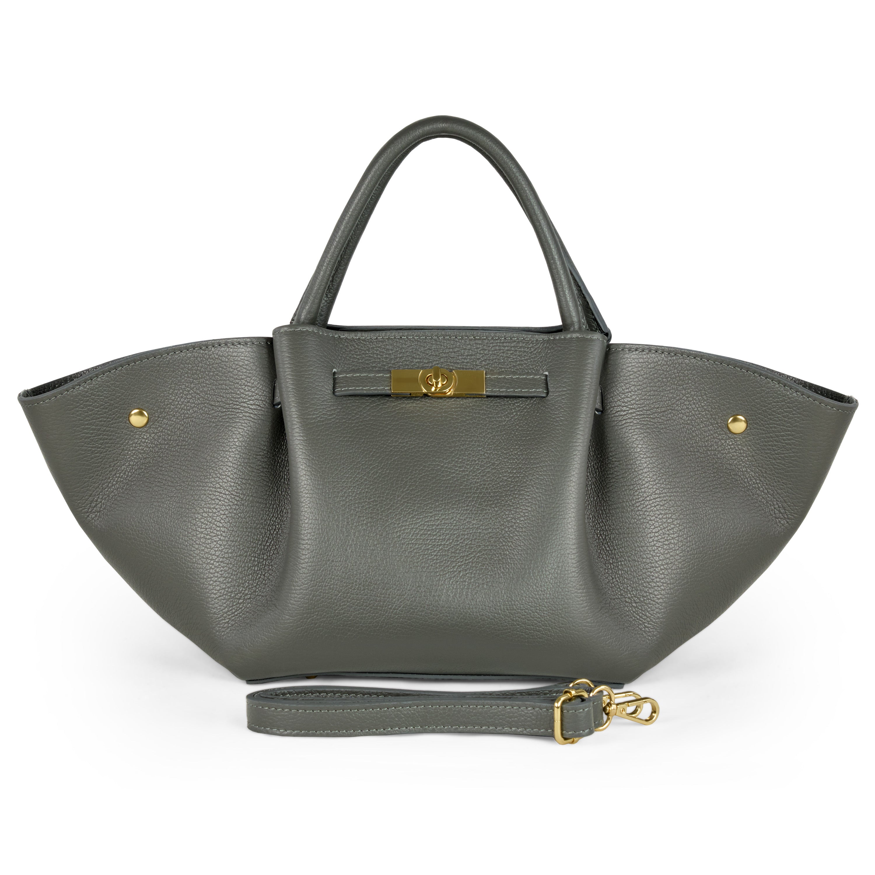 Italian Full-Grain Leather Tote Bag | Cosenza - Glamourous Grace