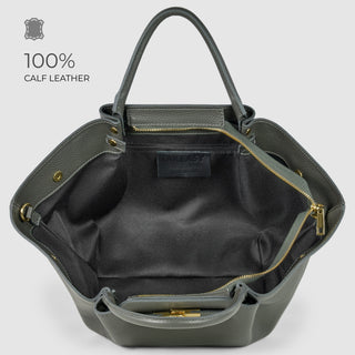 Italian Full-Grain Leather Tote Bag | Cosenza - Glamourous Grace