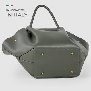Italian Full-Grain Leather Tote Bag | Cosenza - Glamourous Grace