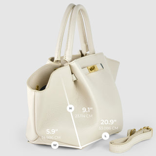 Italian Full-Grain Leather Tote Bag | Cosenza - Glamourous Grace