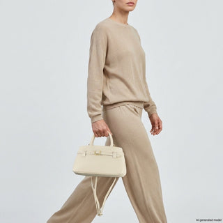 Italian Full-Grain Leather Top-Handle Bag | Cervia - Glamourous Grace