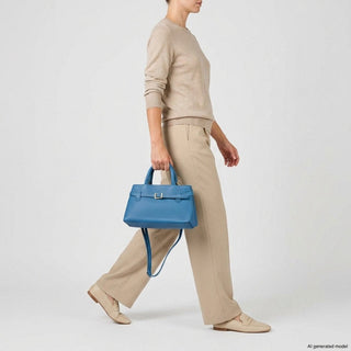 Italian Full-Grain Leather Top-Handle Bag | Cervia - Glamourous Grace