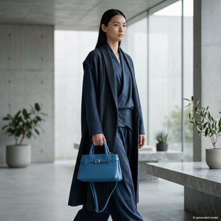 Italian Full-Grain Leather Top-Handle Bag | Cervia - Glamourous Grace