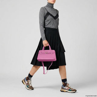 Italian Full-Grain Leather Top-Handle Bag | Cervia - Glamourous Grace