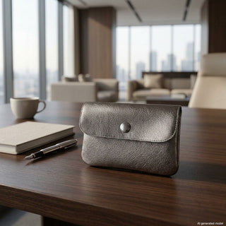 Italian Genuine Metallic Suede Wallet | Assisi - Glamourous Grace
