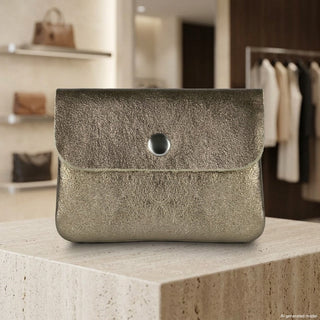 Italian Genuine Metallic Suede Wallet | Assisi - Glamourous Grace