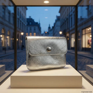 Italian Genuine Metallic Suede Wallet | Assisi - Glamourous Grace