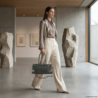Italian Genuine Suede & Full-Grain Leather Shoulder Bag | Lodi - Glamourous Grace