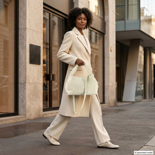 Italian Genuine Suede Shoulder Bag | Ferrara