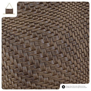 Italian Genuine Basketweave-Embossed Suede Crossbody Bag | Bergamo - Glamourous Grace