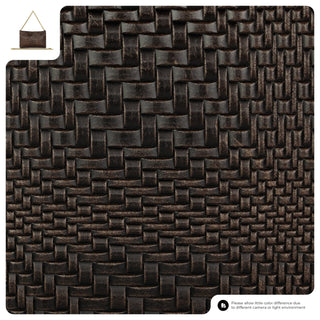 Italian Genuine Basketweave-Embossed Suede Crossbody Bag | Bergamo - Glamourous Grace