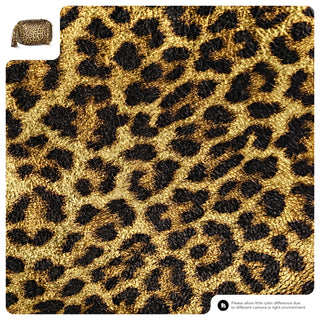 Italian Genuine Leopard-Print Metallic Suede Crossbody Bag | Potenza - Glamourous Grace