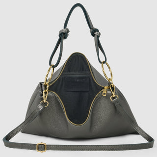 Italian Metallic Full-Grain Leather Shoulder Bag | Prato - Glamourous Grace