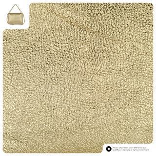 Italian Metallic Full-Grain Leather Shoulder Bag | Prato - Glamourous Grace