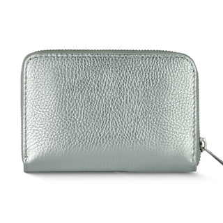 Italian Metallic Full-Grain Leather Wallet | Ancona - Glamourous Grace