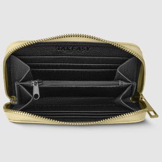 Italian Metallic Full-Grain Leather Wallet | Ancona - Glamourous Grace