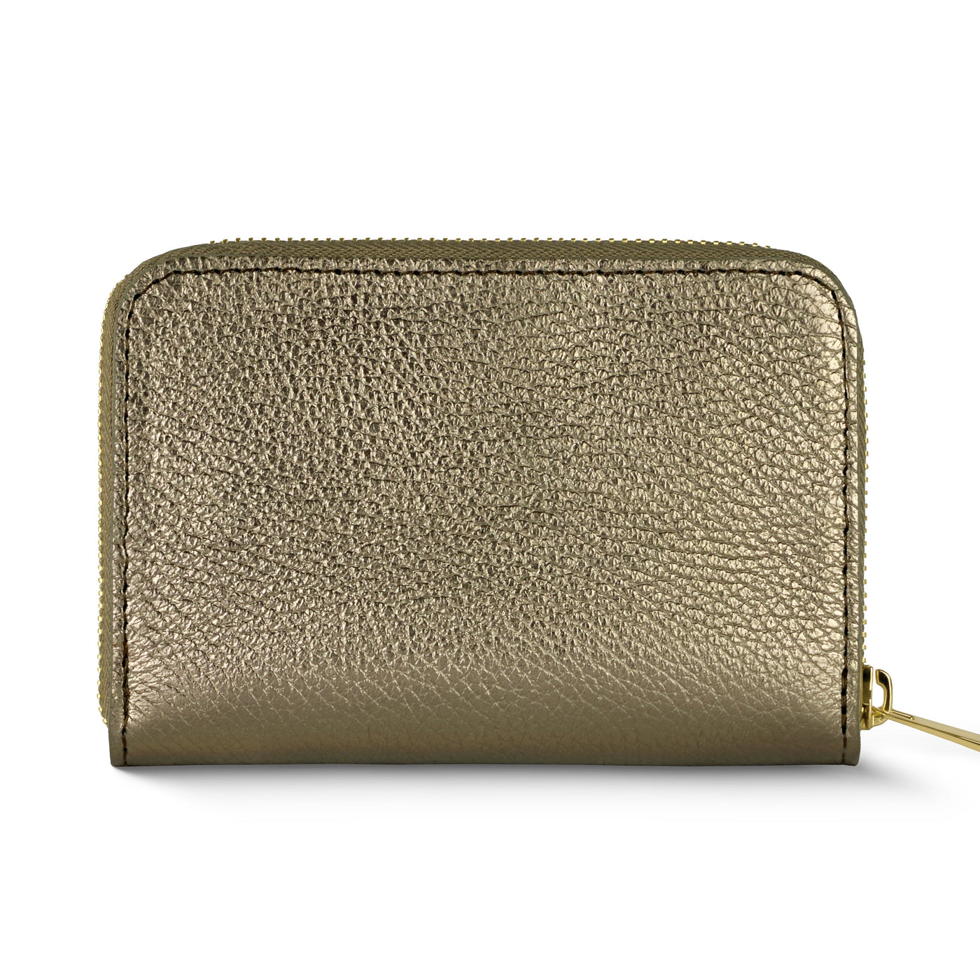 Italian Metallic Full-Grain Leather Wallet | Ancona - Glamourous Grace