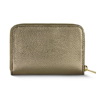 Italian Metallic Full-Grain Leather Wallet | Ancona - Glamourous Grace