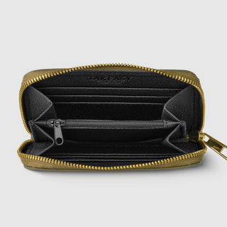 Italian Metallic Full-Grain Leather Wallet | Ancona - Glamourous Grace