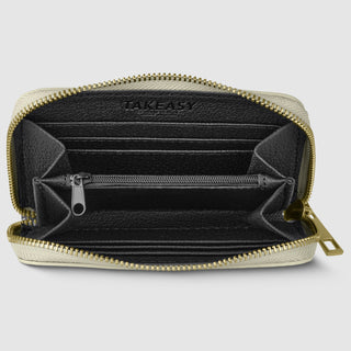 Italian Metallic Full-Grain Leather Wallet | Ancona - Glamourous Grace