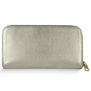Italian Metallic Full-Grain Leather Wallet | Udine - Glamourous Grace