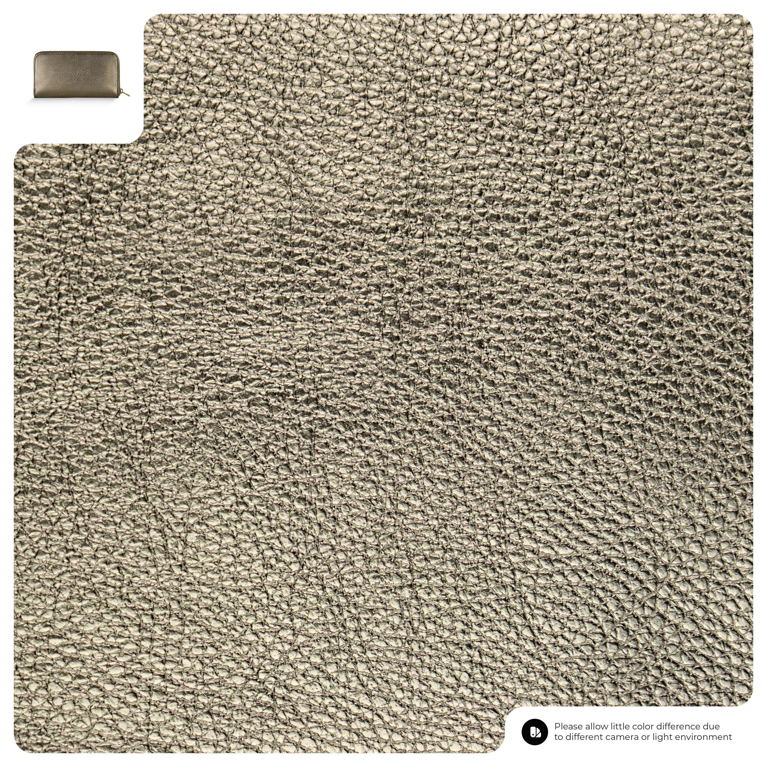 Italian Metallic Full-Grain Leather Wallet | Udine - Glamourous Grace