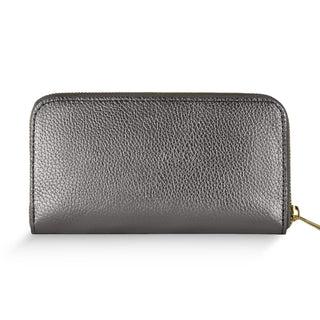 Italian Metallic Full-Grain Leather Wallet | Udine - Glamourous Grace
