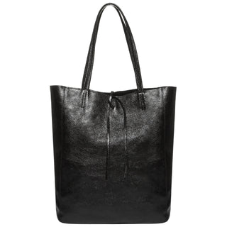 Italian Genuine Metallic Suede Tote Bag | Pisa