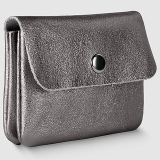 Italian Genuine Metallic Suede Wallet | Assisi - Glamourous Grace