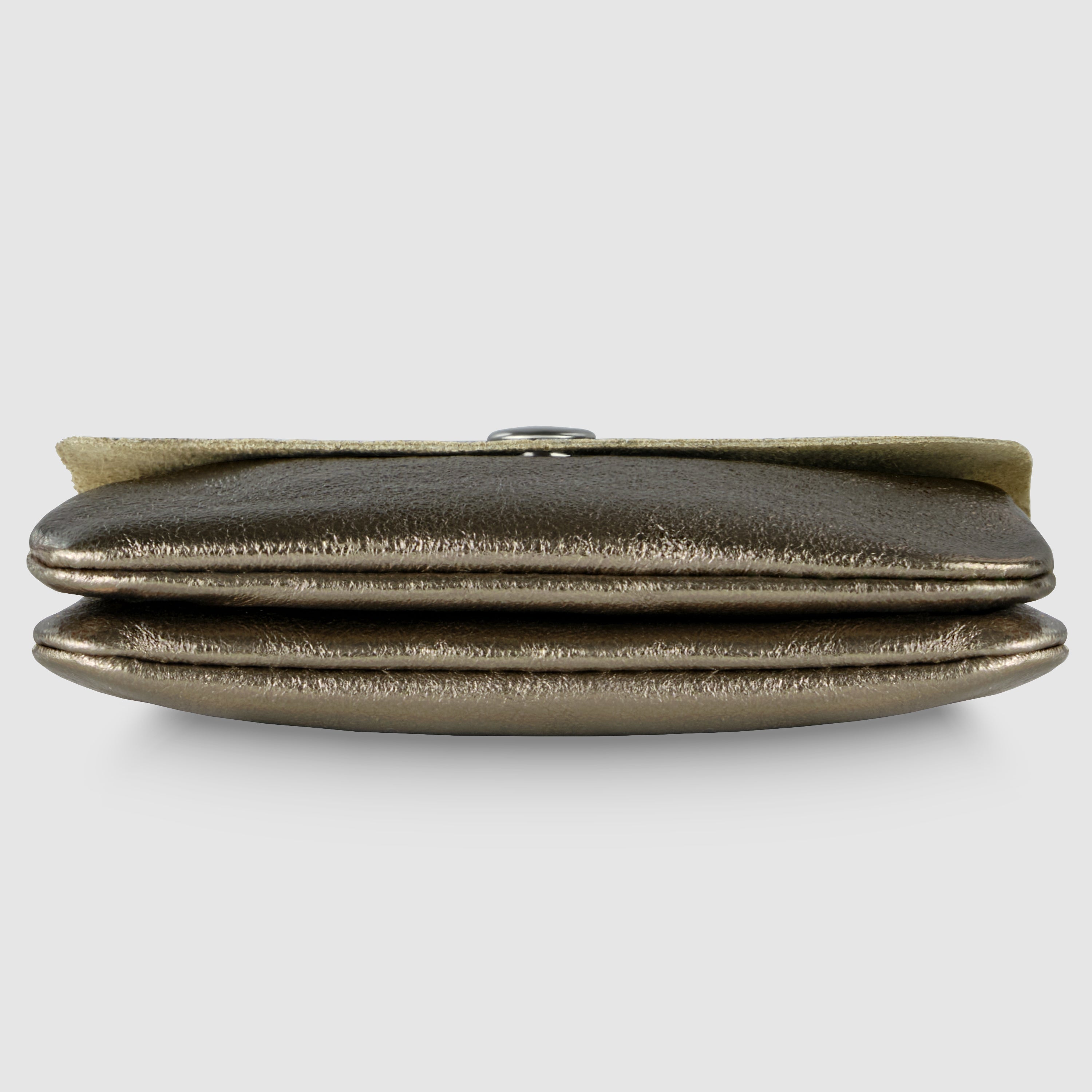 Italian Genuine Metallic Suede Wallet | Assisi - Glamourous Grace