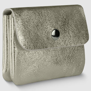 Italian Genuine Metallic Suede Wallet | Assisi - Glamourous Grace