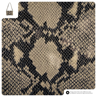 Italian Genuine Python-Print Suede Crossbody Bag | Lecce - Glamourous Grace
