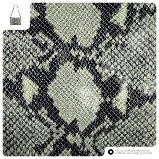 Italian Genuine Python-Print Suede Crossbody Bag | Lecce - Glamourous Grace