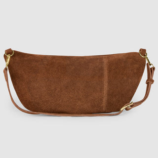 Italian Genuine Suede Crossbody Bag | Genova - Glamourous Grace