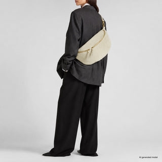Italian Genuine Suede Crossbody Bag | Genova - Glamourous Grace