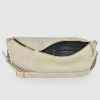 Italian Genuine Suede Crossbody Bag | Genova - Glamourous Grace