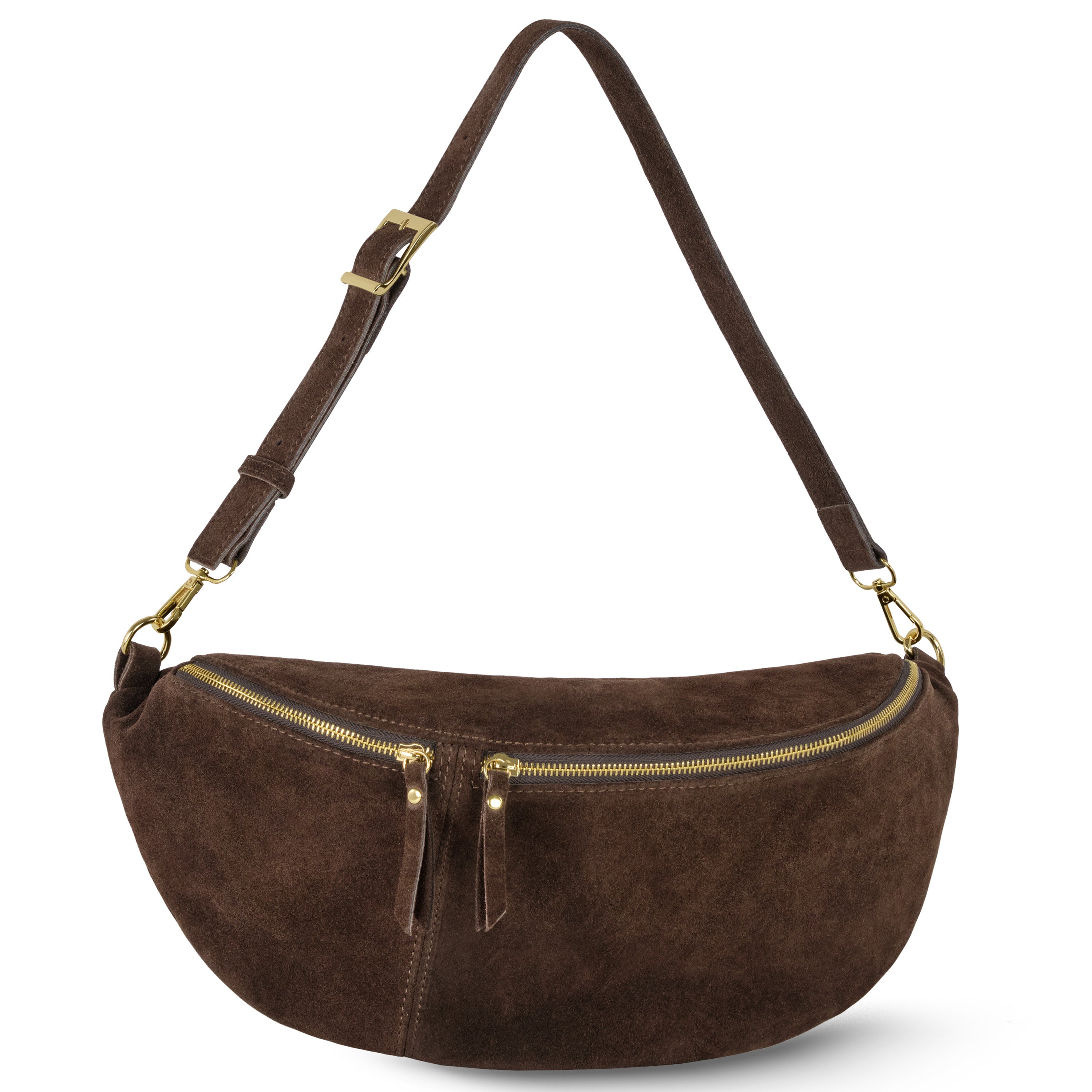 Italian Genuine Suede Crossbody Bag | Genova - Glamourous Grace