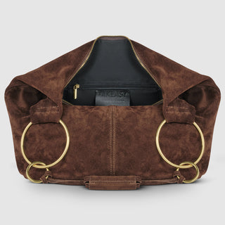 Italian Genuine Suede Hobo Bag | Belluno