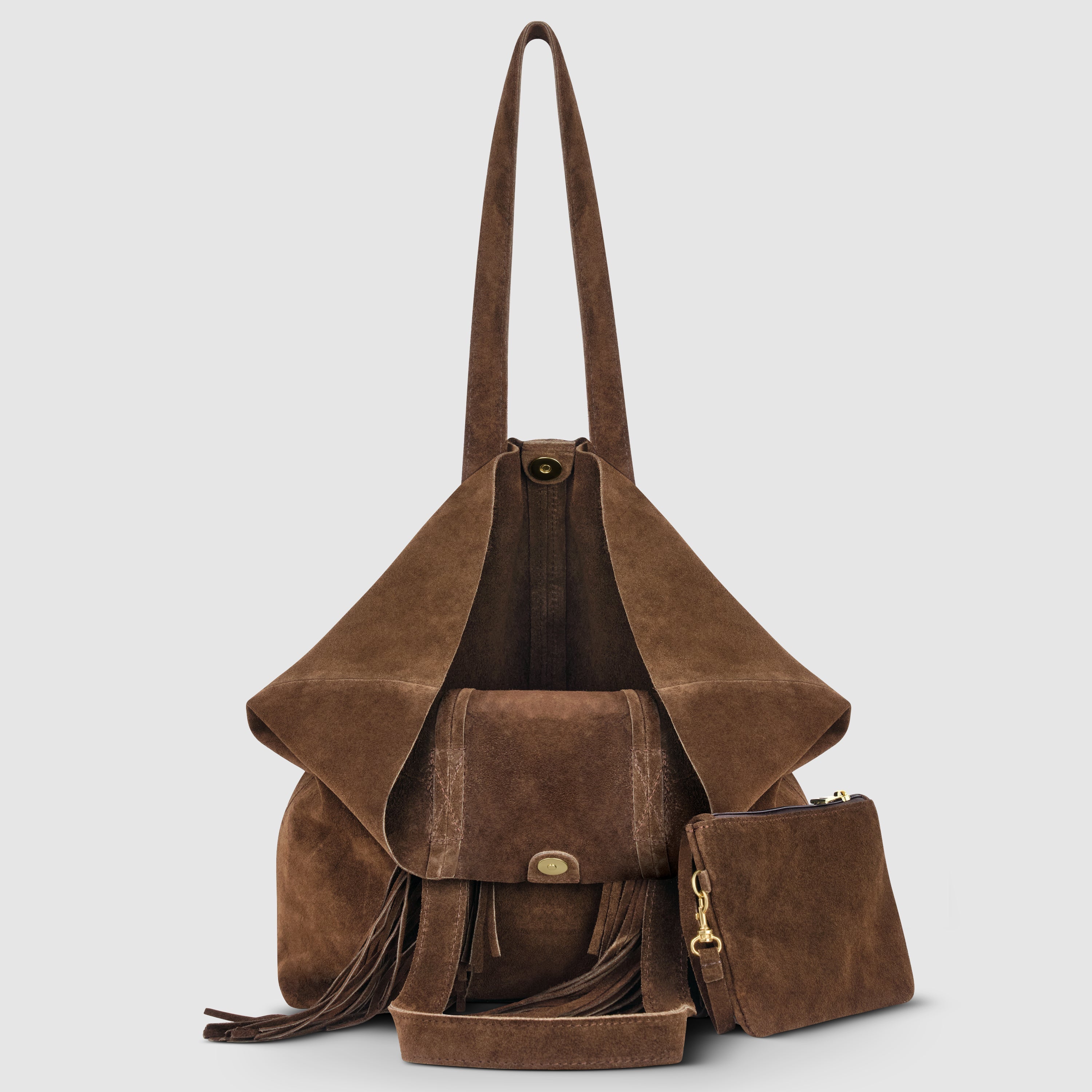 Italian Genuine Suede Tote Bag | Como - Glamourous Grace