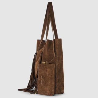 Italian Genuine Suede Tote Bag | Como - Glamourous Grace