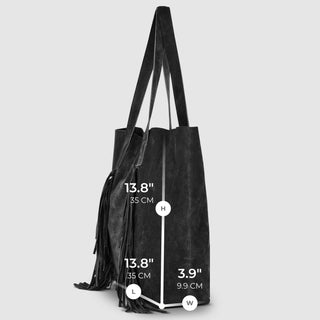 Italian Genuine Suede Tote Bag | Como - Glamourous Grace