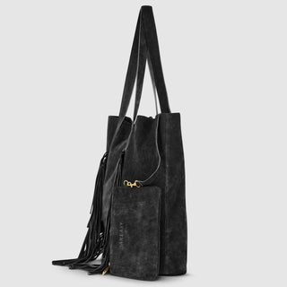 Italian Genuine Suede Tote Bag | Como - Glamourous Grace