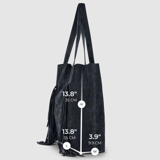 Italian Genuine Suede Tote Bag | Como - Glamourous Grace