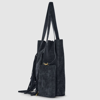 Italian Genuine Suede Tote Bag | Como - Glamourous Grace