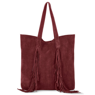 Italian Genuine Suede Tote Bag | Como - Glamourous Grace